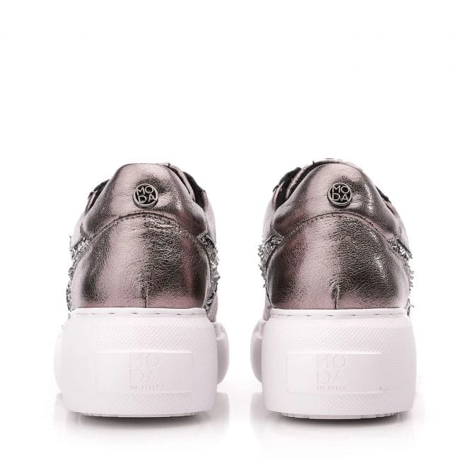 Althea Pewter Leather 6 Althea Pewter Leather - Image 4