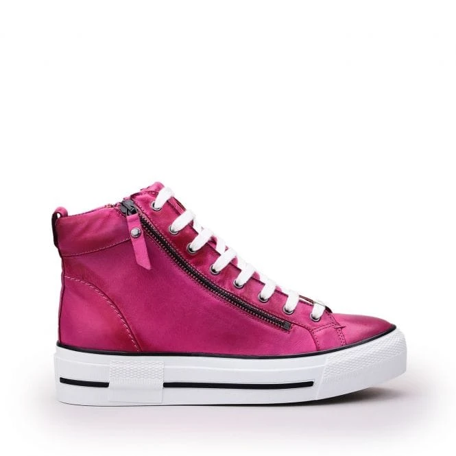 Annaken Fuschia Leather 3 Annaken Fuschia Leather