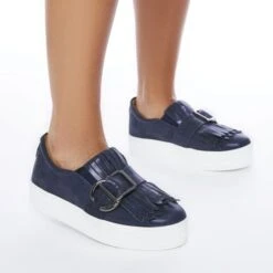 Arlenne Navy Metallic Leather -Cheap Shoes Store arlenne navy metallic leather p12317 79335 medium