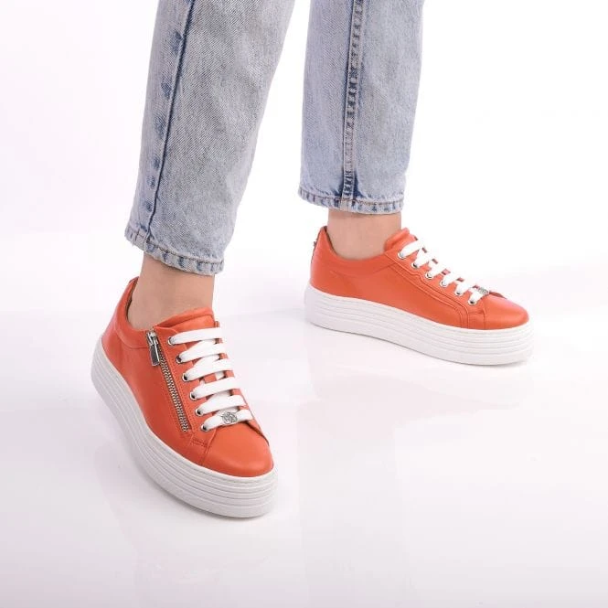 Azara Orange Leather 4 Azara Orange Leather - Image 2