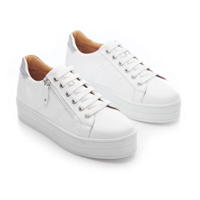 B.Glazie White - Silver Leather 4 B.Glazie White - Silver Leather - Image 2