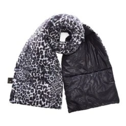 Beau Scarf Grey - Leopard Textile