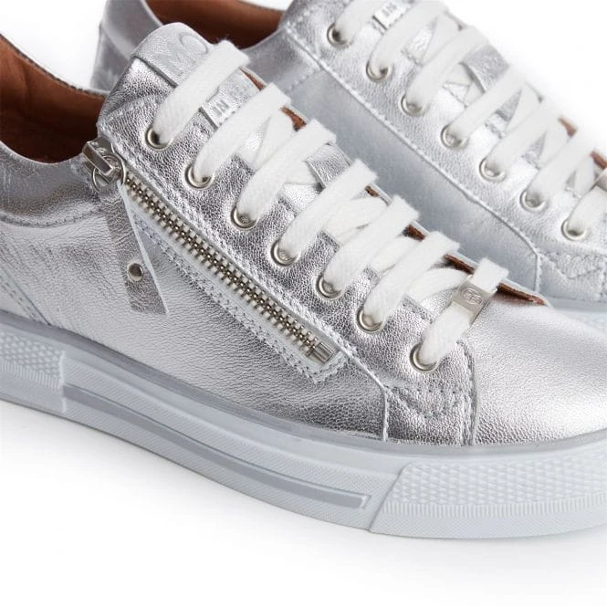 Brayleigh Silver Metallic Leather 6 Brayleigh Silver Metallic Leather - Image 5