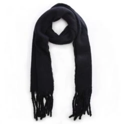 Carrie Scarf Black Textile