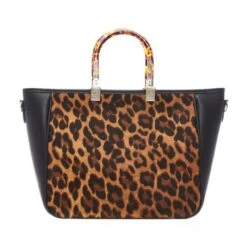 Coco Bag Black - Leopard Porvair
