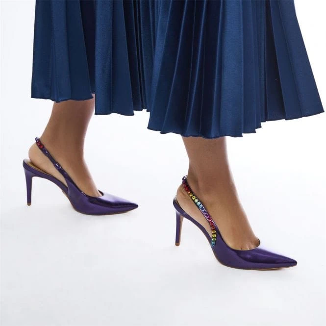 Divah Purple Metallic Leather 4 Divah Purple Metallic Leather - Image 2