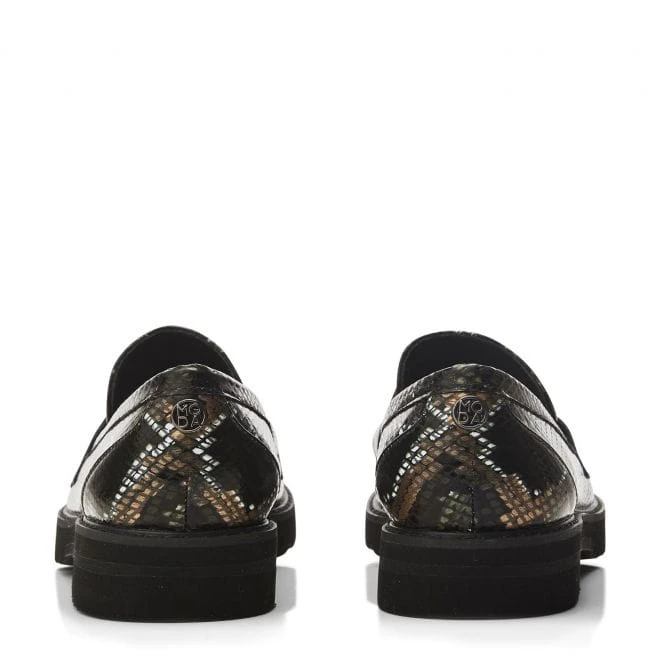 Eirene Khaki Snake Print Leather 5 Eirene Khaki Snake Print Leather - Image 3