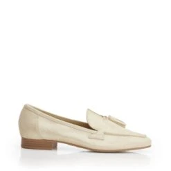 Elmo Gold Metallic Leather