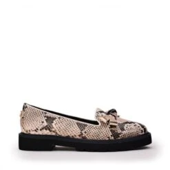 Emmey Natural Snake Print