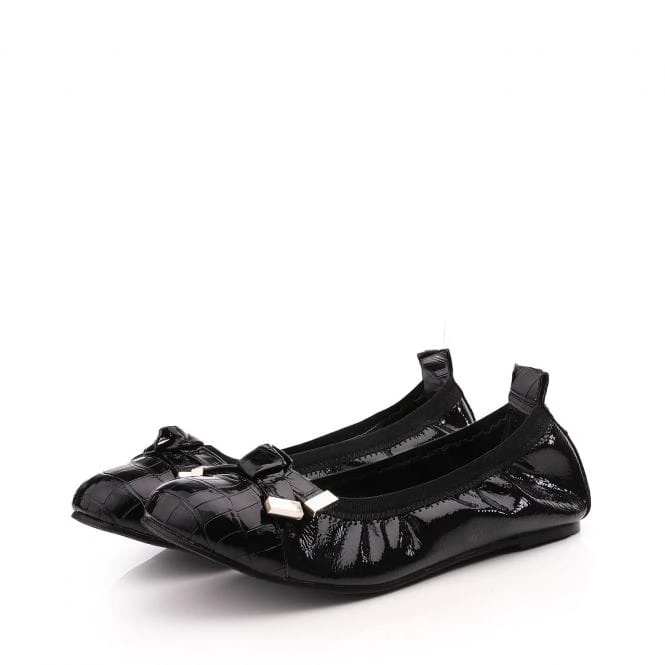 Fellicity Black Patent Mocc Croc 4 Fellicity Black Patent Mocc Croc - Image 2