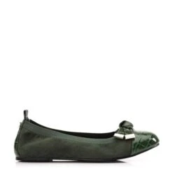 Fellicity Green Patent Mocc Croc