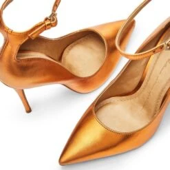 Jeylani Orange Metallic Leather -Cheap Shoes Store jeylani orange metallic leather p13842 91426 medium