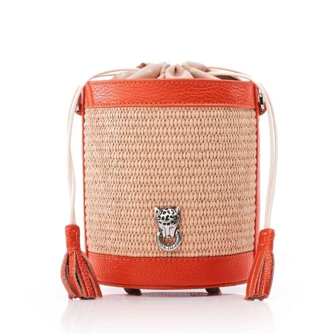 Kendall Bag Orange Raffia 3 Kendall Bag Orange Raffia