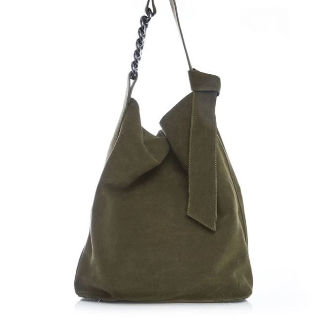 Khloe Bag Khaki Suede 4 Khloe Bag Khaki Suede - Image 2
