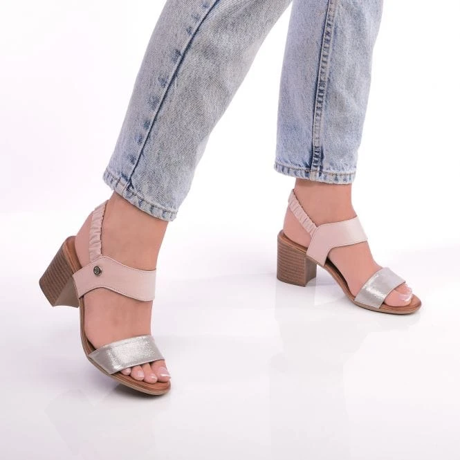 Laina Nude-Rose Gold Leather 4 Laina Nude-Rose Gold Leather - Image 2