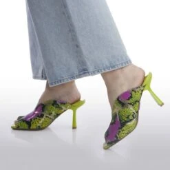 Laryssa Lime Green Snake Print Leather -Cheap Shoes Store laryssa lime green snake print leather p12657 87297 medium