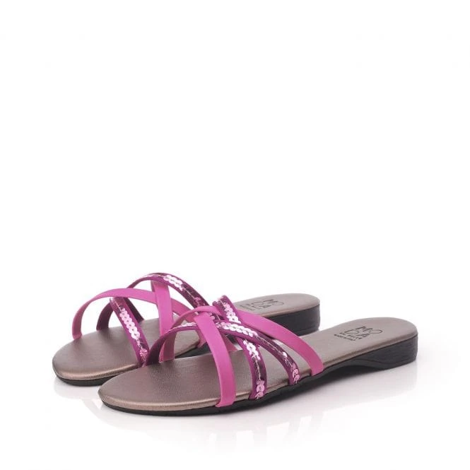 Lesta Fuschia Leather 4 Lesta Fuschia Leather - Image 2