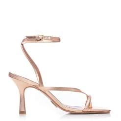 Lexa Rose Gold Metallic Leather