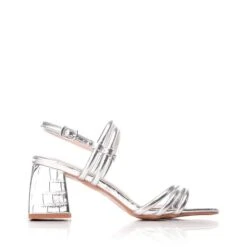 Maliqa Silver Patent Mocc Croc