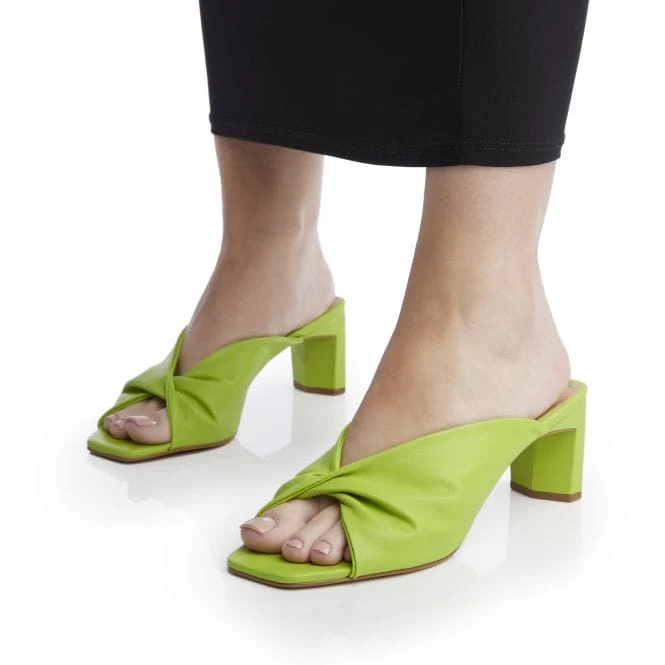 Maliyah Lime Green Leather 4 Maliyah Lime Green Leather - Image 2