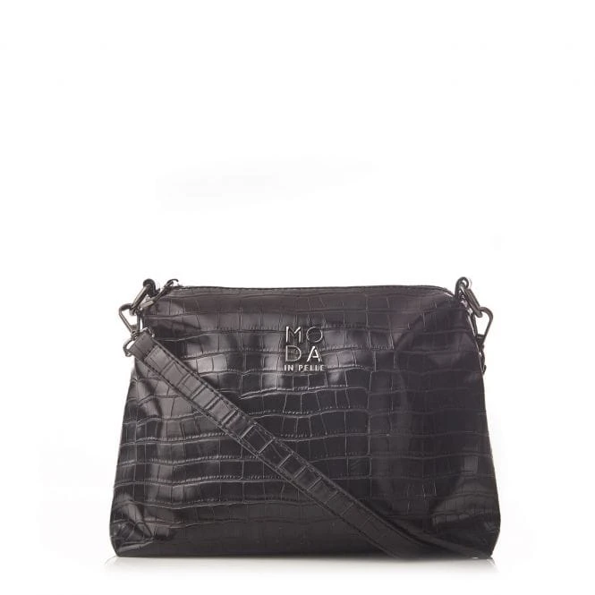Marisa Bag Black Croc Print Porvair 5 Marisa Bag Black Croc Print Porvair - Image 3