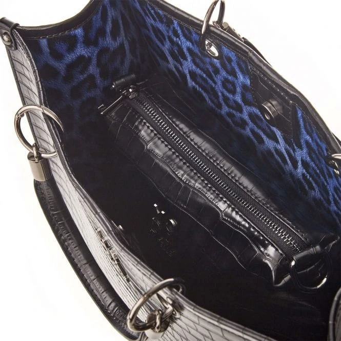 Marisa Bag Black Croc Print Porvair 6 Marisa Bag Black Croc Print Porvair - Image 4