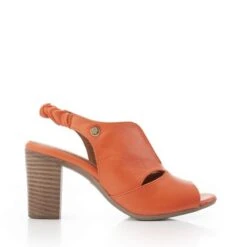 Mylah Orange Leather