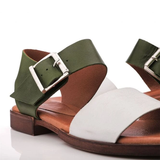 Opana White-Green Leather 6 Opana White-Green Leather - Image 4