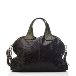 Softee Tote Khaki - Snake Leather