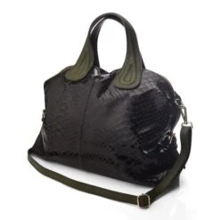 Softee Tote Khaki - Snake Leather -Cheap Shoes Store softee tote khaki snake leather p13862 91684 medium