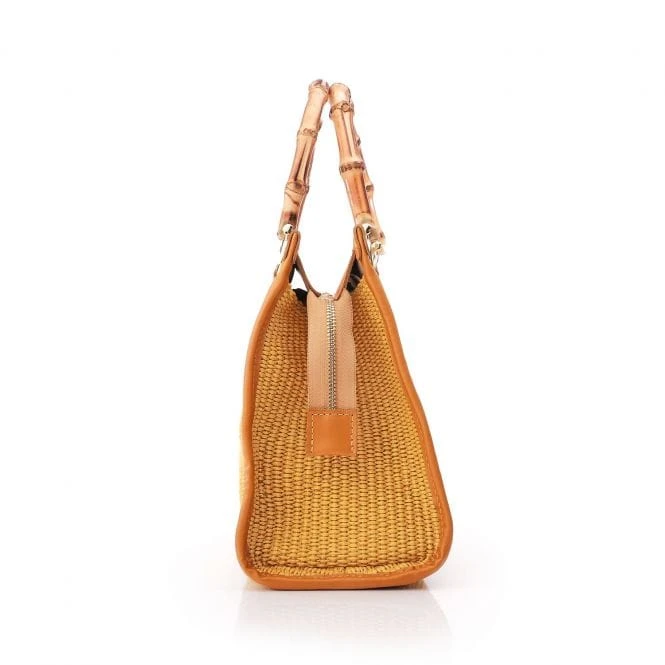 Tropicana Tote Yellow Raffia 4 Tropicana Tote Yellow Raffia - Image 2